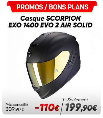 Casque SCORPION EXO 1400 EVO 2 AIR SOLID