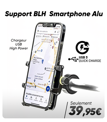 Support BLH Smartphone Alu Chargeur USB High Power