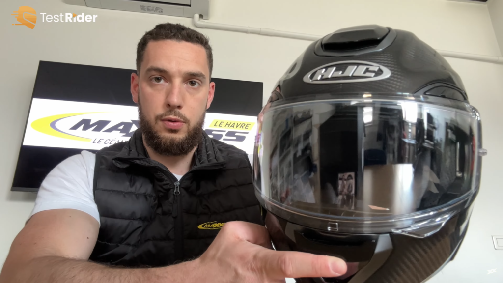 presentation des ventilations avant du casque