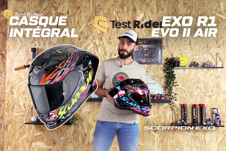 Test du casque racing EXO R1 EVO II AIR de SCORPION — l’avis de Stéphane de Maxxess France