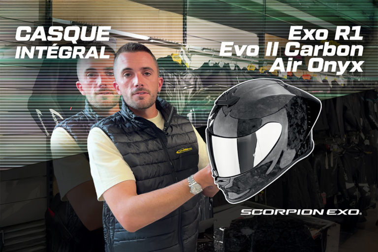Test du casque racing EXO R1 EVO II AIR Carbon de SCORPION — l’avis de Clément de Maxxess Le Havre