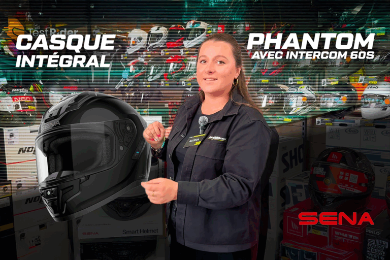 Test du casque PHANTOM avec intercom 60S de Sena — l’avis de Alyssia de Maxxess Vannes