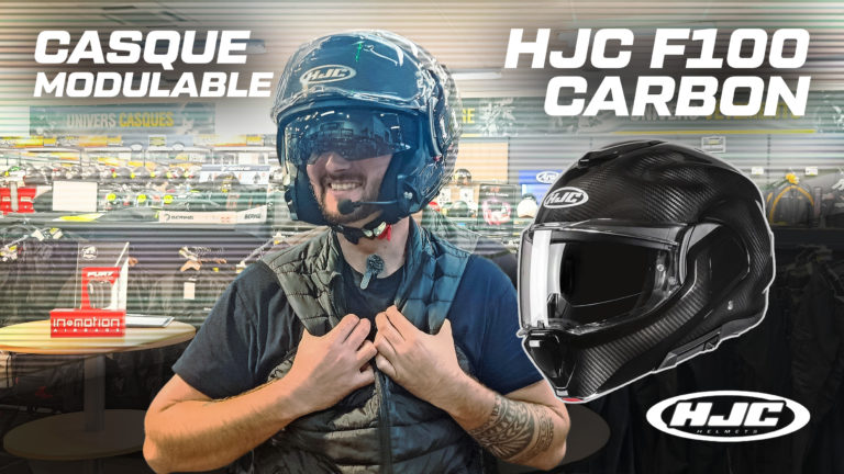 Test du casque modulable F100 CARBON de HJC par Mathieu de Maxxess Perpignan