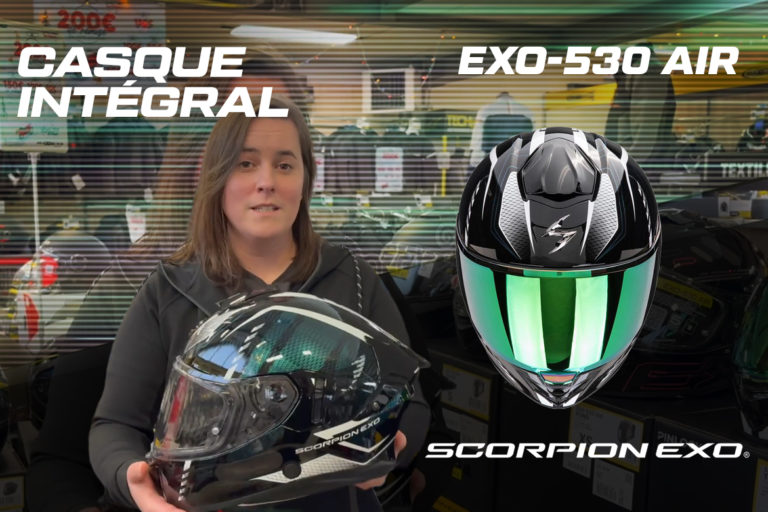Test du casque intégral Exo-530 AIR de SCORPION par Caroline de Maxxess Vannes