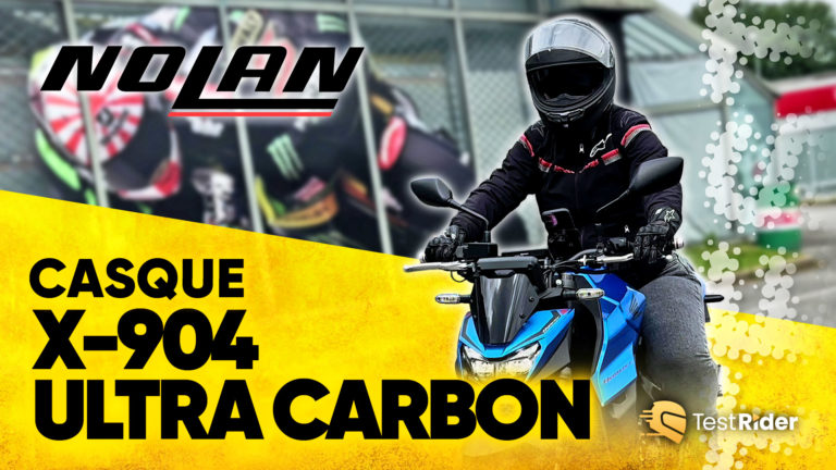 Test du casque X-904 ULTRA CARBON I-ESS LeDs de NOLAN par Caroline de Maxxess Vannes